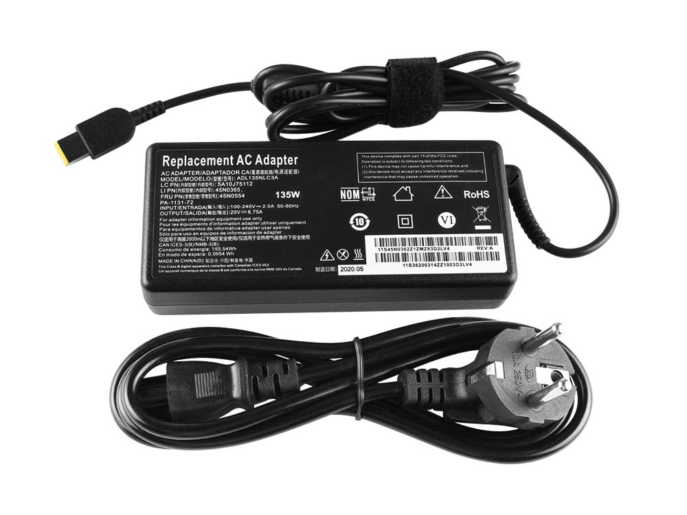 135W Laddare Kompatibel med ADL135NLC2A ADL135NLC3A ADL135NDC3A AC Adapter + Kabel