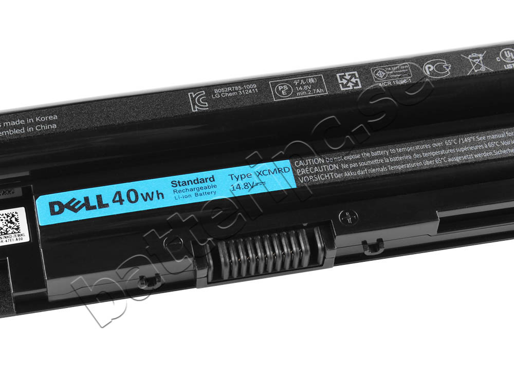 40Whr 4 celler Dell Inspiron 17-5748 P26E001 Original Batterier