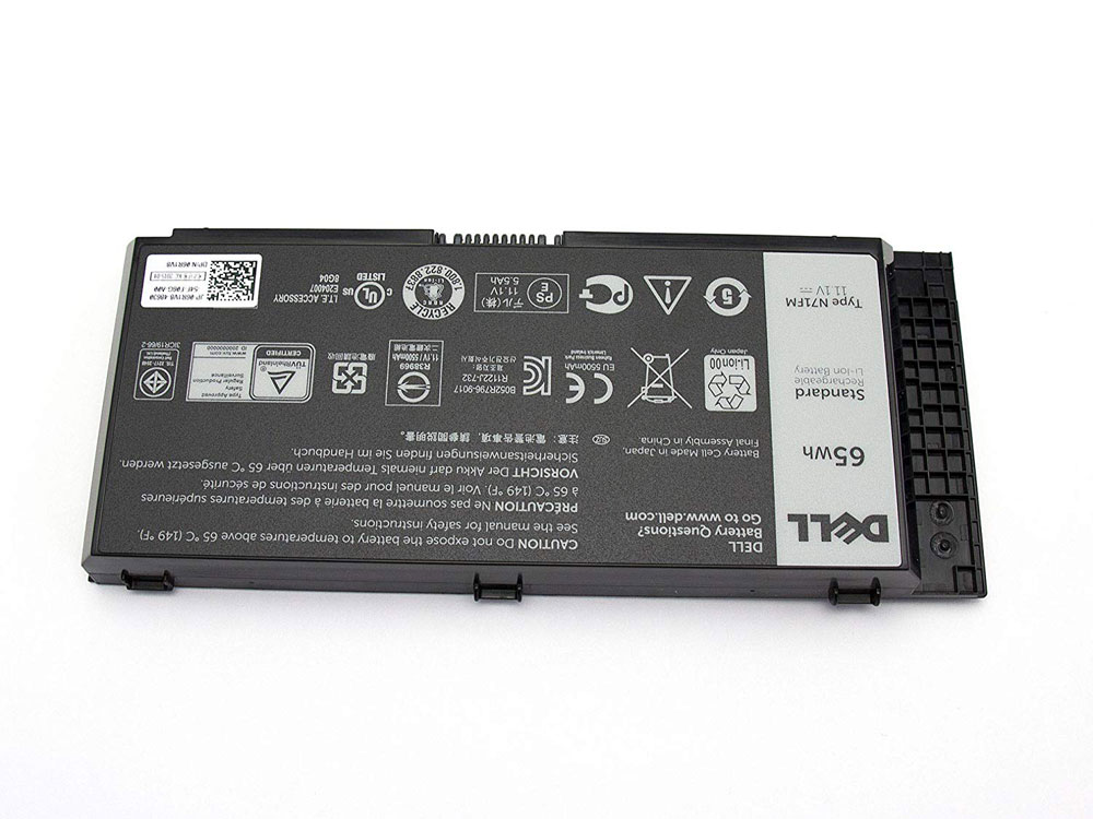 65Whr Dell Precision M4800 P20E Original Batterier