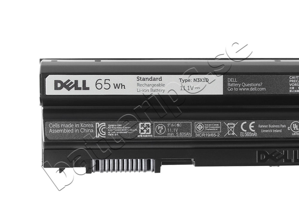 65Whr Dell YJ02W HWR7D JD0MX Original Batterier