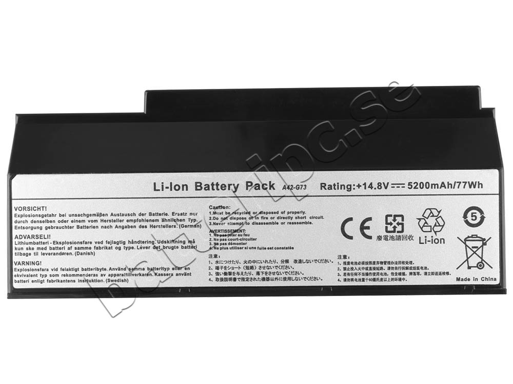 5200mAh Asus 07G016DH1875 Original Batterier