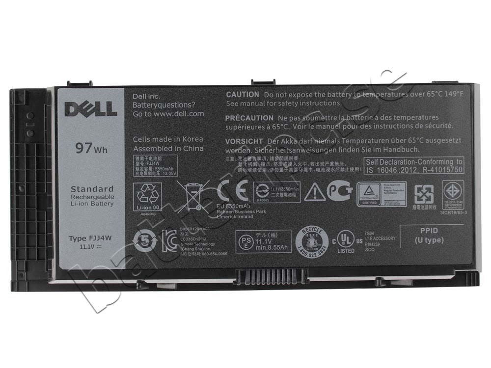 97Whr Dell Precision M6800 P30F Original Batterier