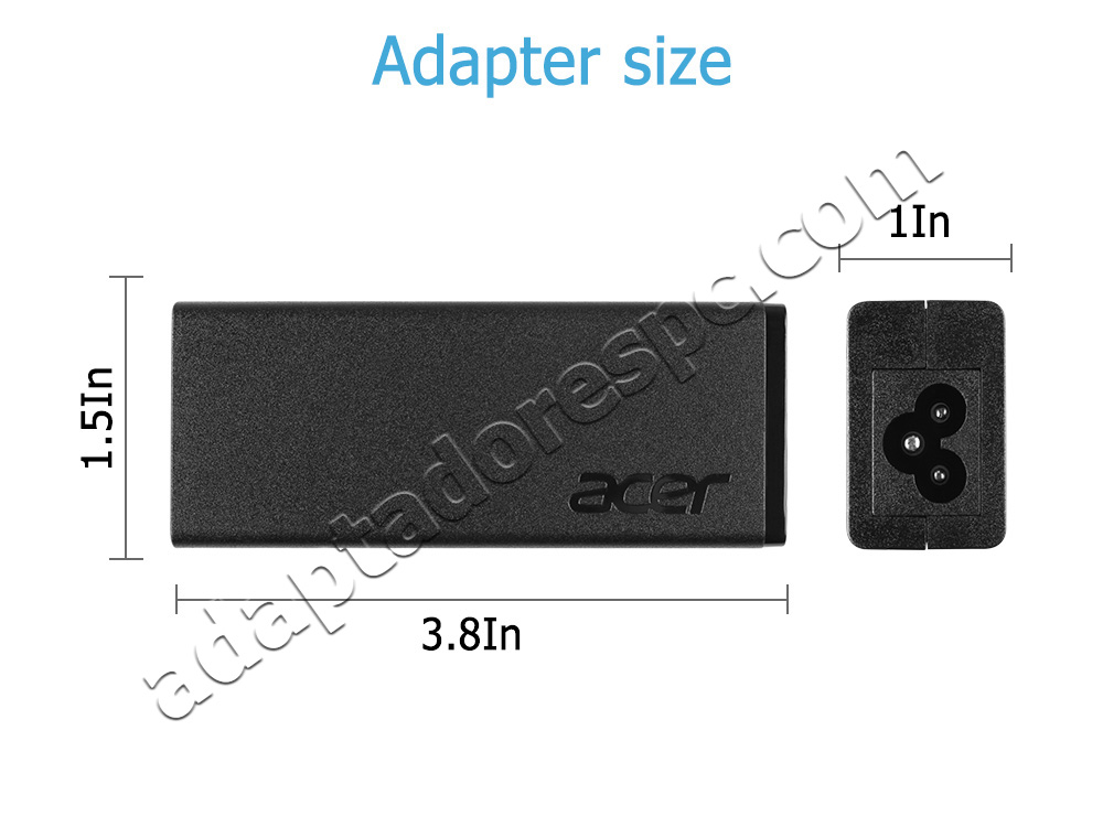 45W AC Adapter Laddare Acer Aspire ES1-411 ES1-411-C1P2