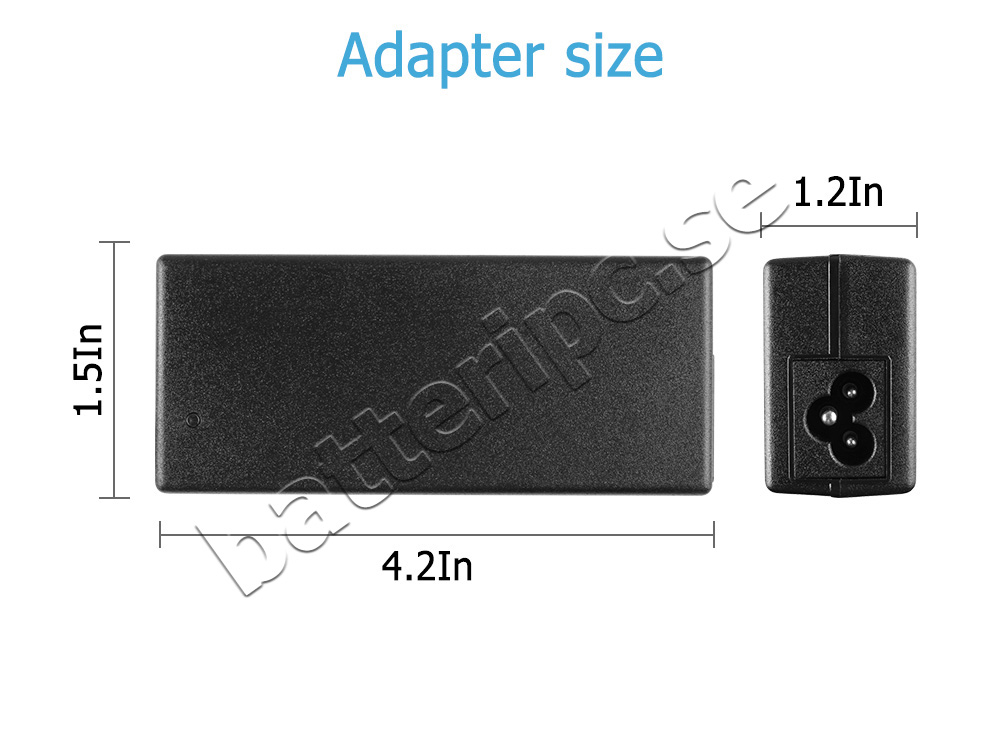 Original 65W AC Adapter Laddare Gateway NV570P13u-21174G50Dnik