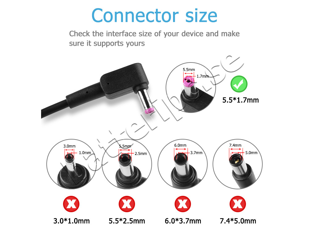 135W AC Adapter Laddare Acer Aspire V15 Nitro VN7-592G + Kabel