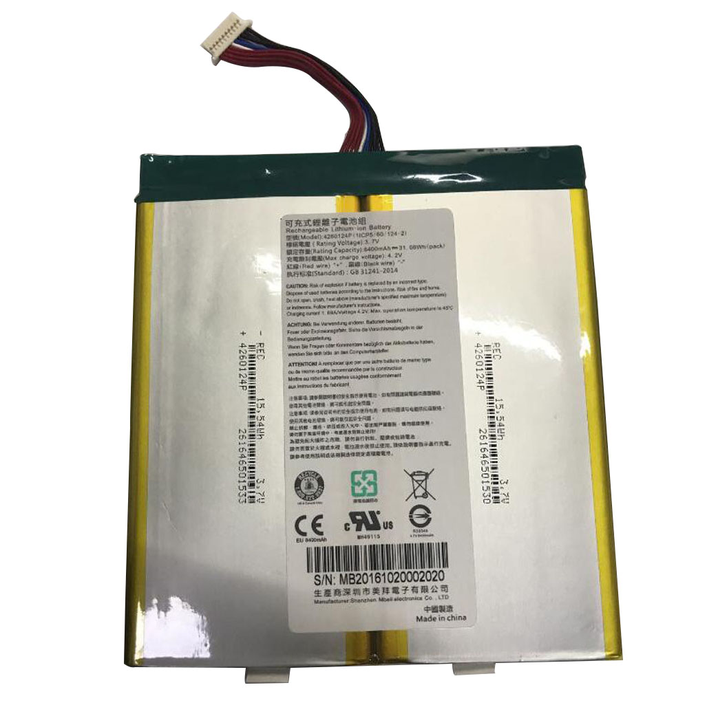 8400mAh 31.08Wh Batterier Acer 1ICP5/60/124-2