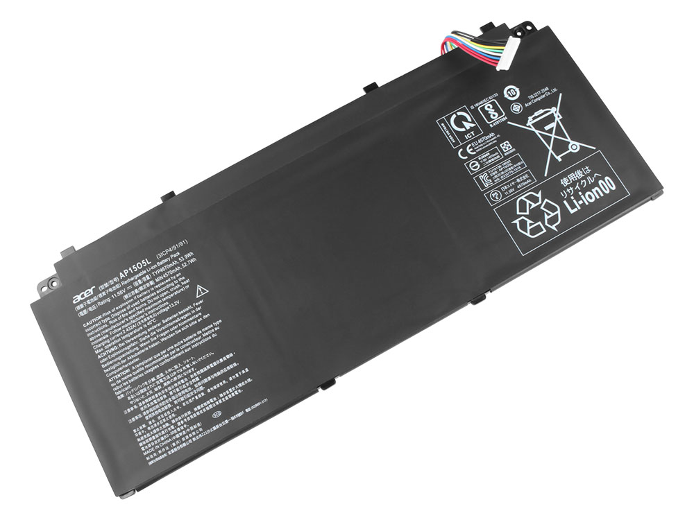 Batterier Acer AP15O5L AP1505L 4670mAh 53.9Wh