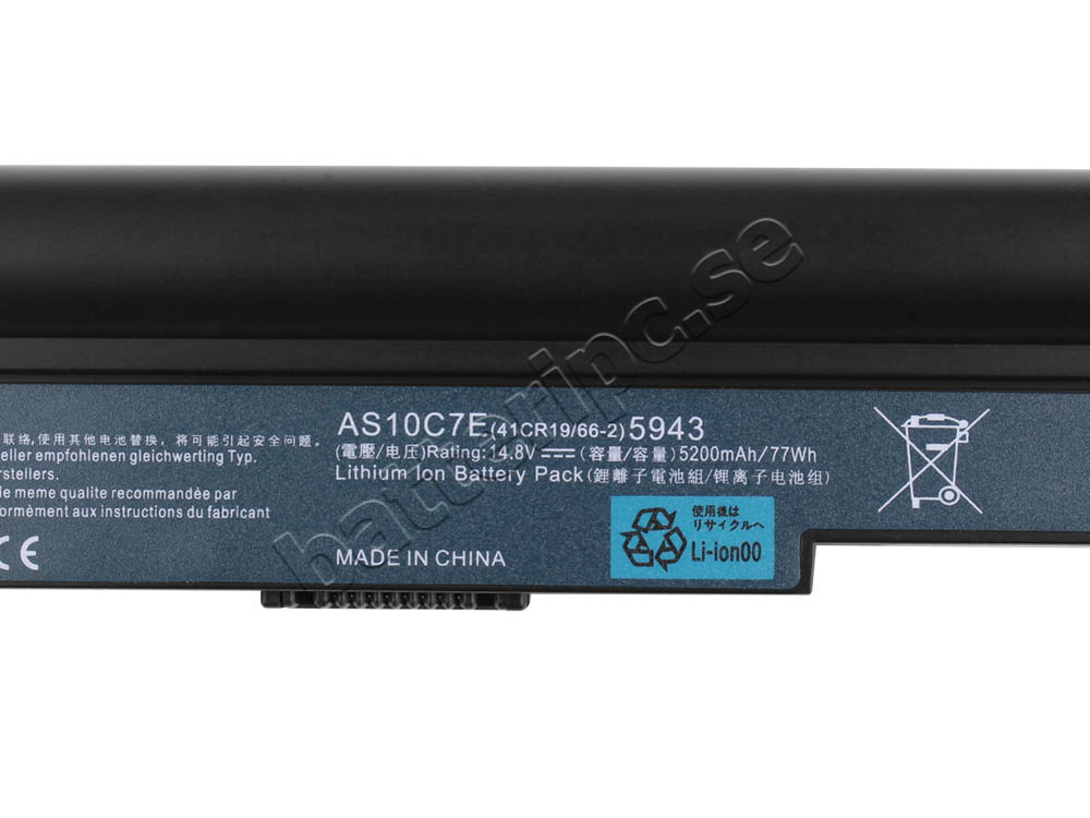 Batterier Acer AS10C5E AS10C7E 5200mAh 76Wh