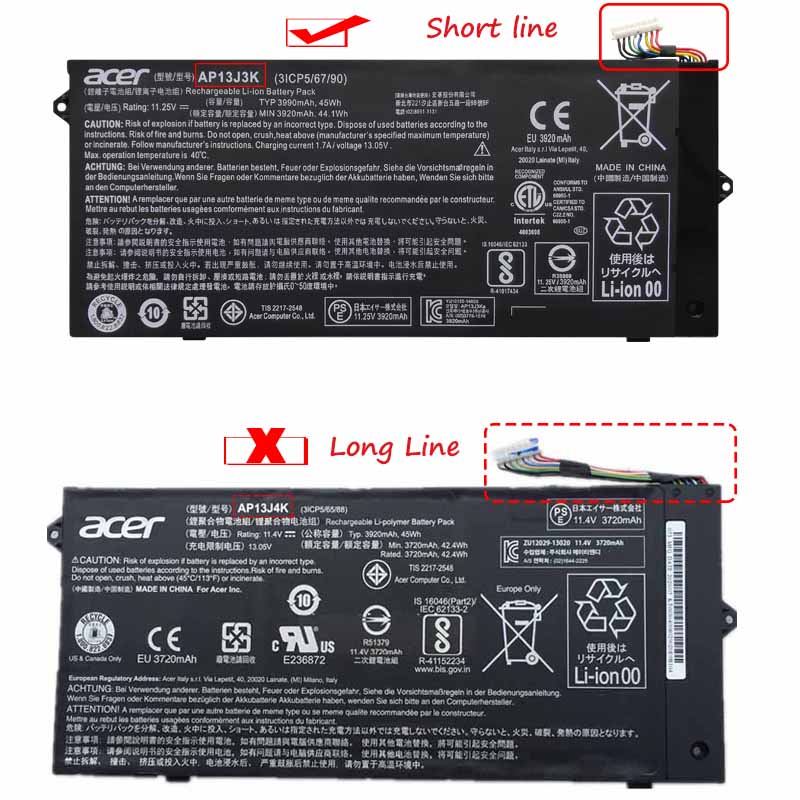 3990mAh 45Wh Batterier Acer Chromebook 15 CB3-532-C47C