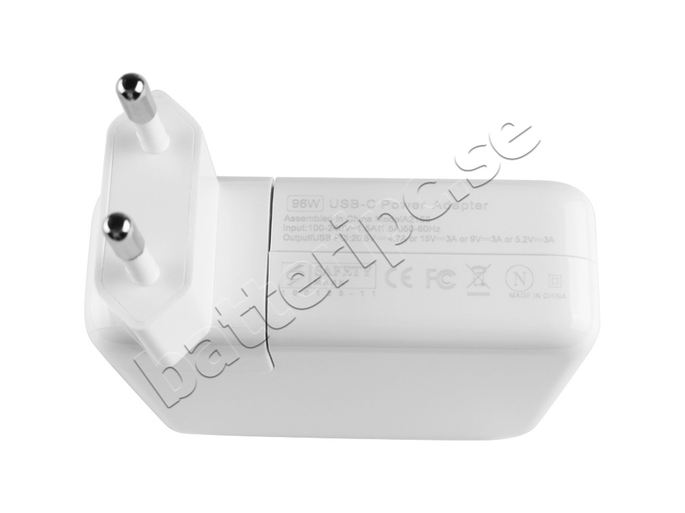 20.5V 4.7A 96W PD Laddare Apple MacBook Air 13 2020 MWTJ2DK/A AC Adapter
