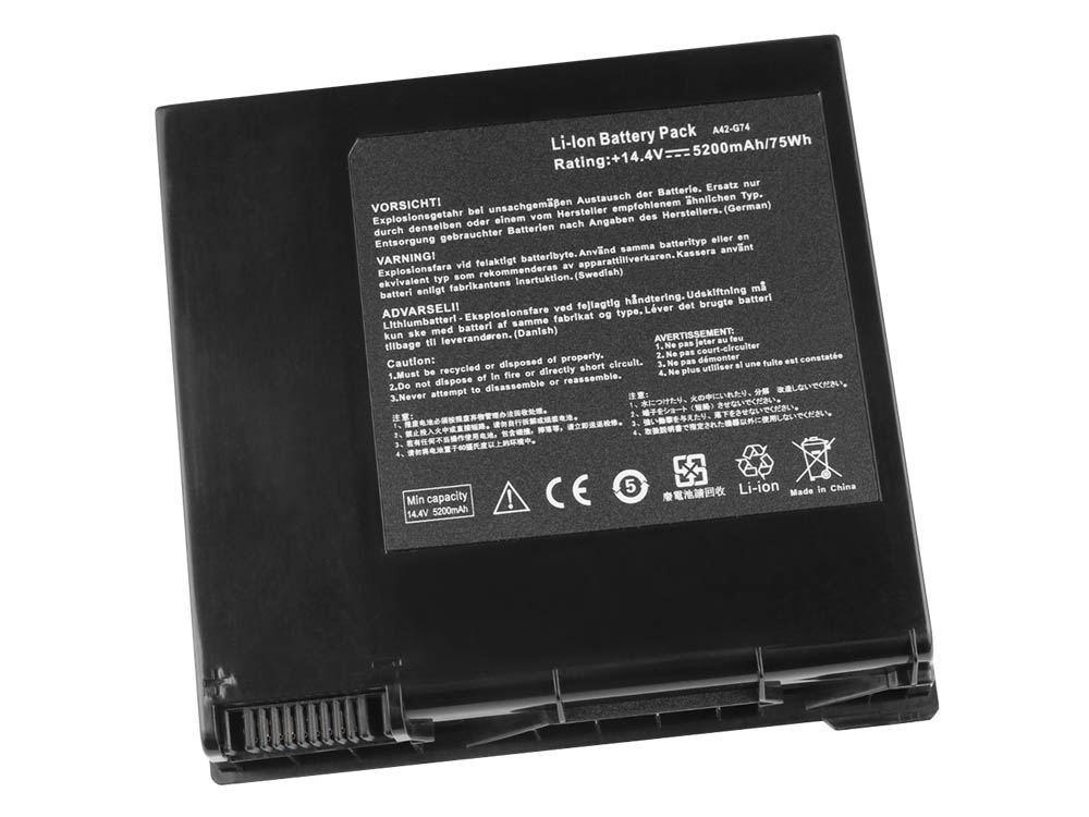 5200mAh Asus A42-G74 Original Batterier
