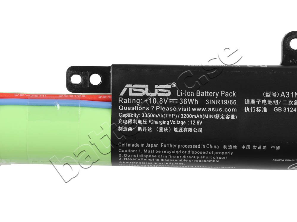 36Wh 3200mAh 3 celler Asus 0B110-00440000 Original Batterier