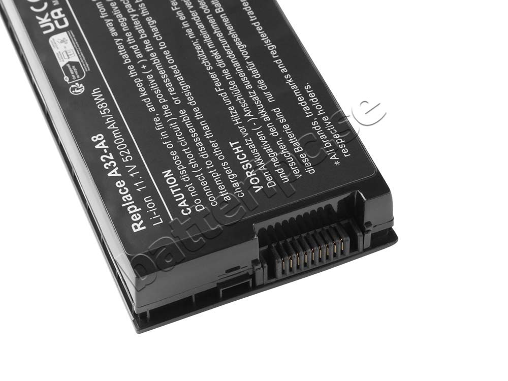 4800mAh 49Wh Batterier Asus A8JR A8JS