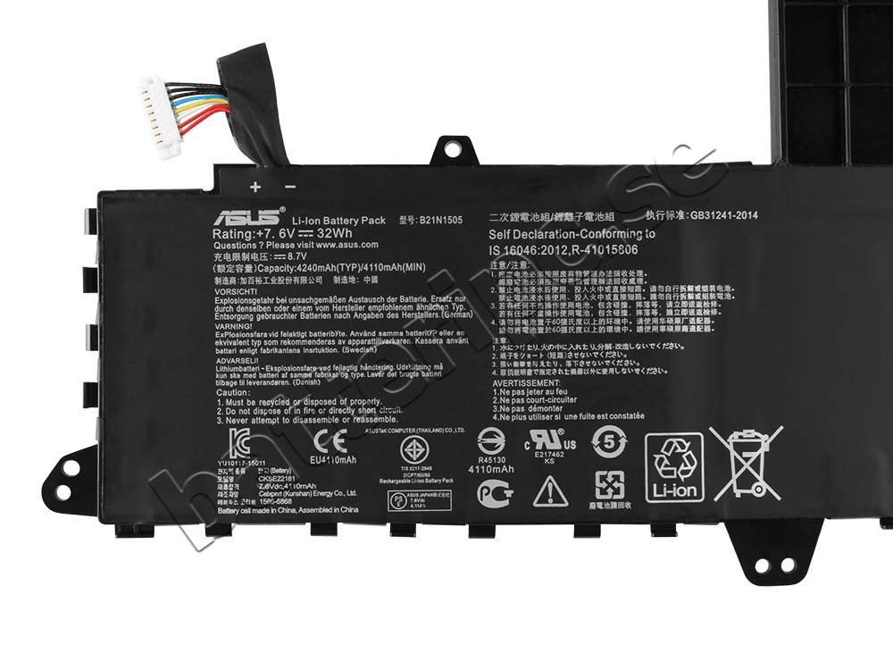 Batterier Original Asus 0B200-01400200 32Wh