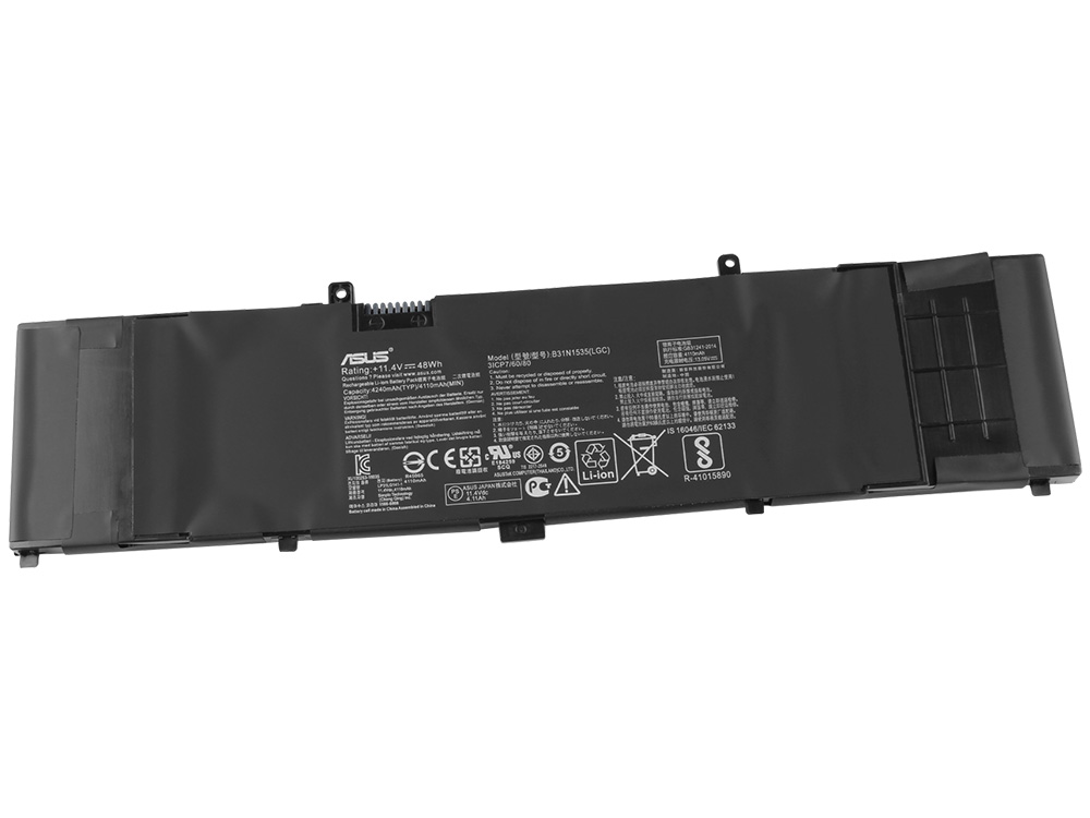 48Wh 4110mAh 3 celler Asus 0B200-02020000 Original Batterier