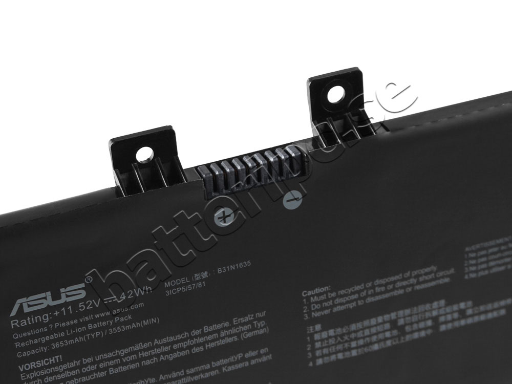 42Wh Asus VivoBook X705MB-BX010T X705MB-BX025 Original Batterier
