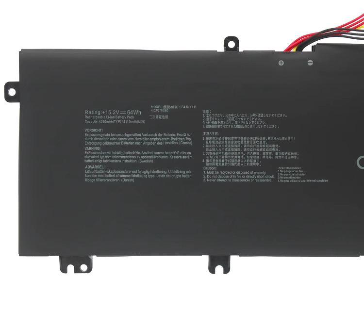 Batterier Asus TUF Gaming FX705DT-AL086T 4245mAh 64Wh
