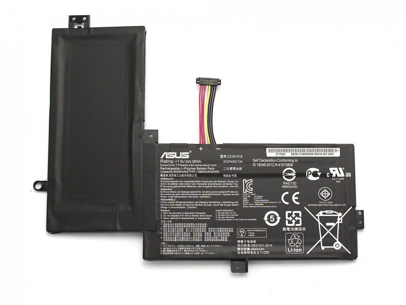38Wh 5000mA Original Batterier för Asus VivoBook Flip TP501UA-DN063T-BE