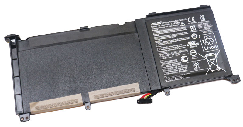 60Wh 3947mAh 8 celler Asus 0B200-01250100 Original Batterier