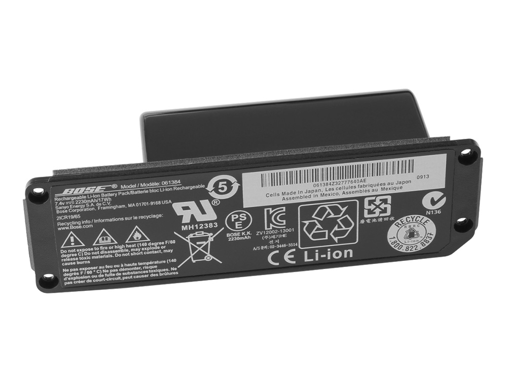 Original 2230mAh 17Wh Batterier Bose Soundlink Mini I 061384 061385