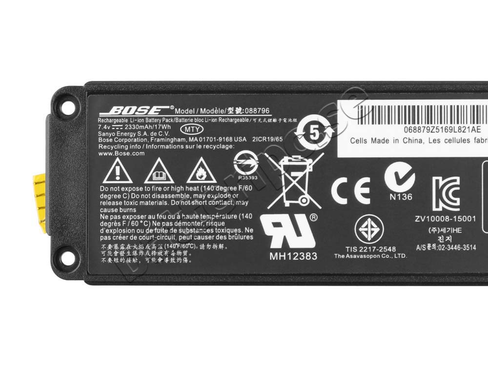 Original Batterier Bose 088796 2330mAh 17Wh