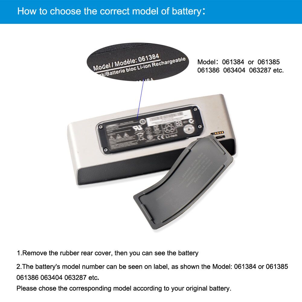 Original Batterier Bose 088796 2330mAh 17Wh