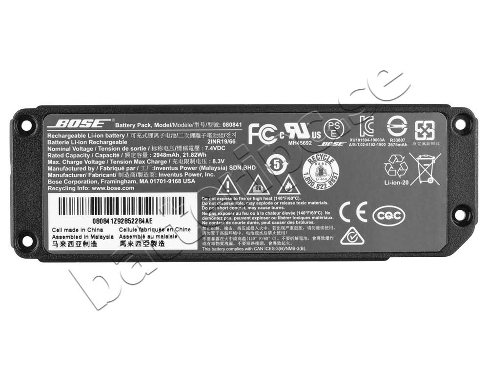 Original Batterier Bose 088789 2948mAh 21.82Wh