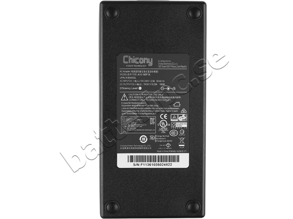 180W MSI Bravo 15 A4DDR-021 AC Adapter Laddare