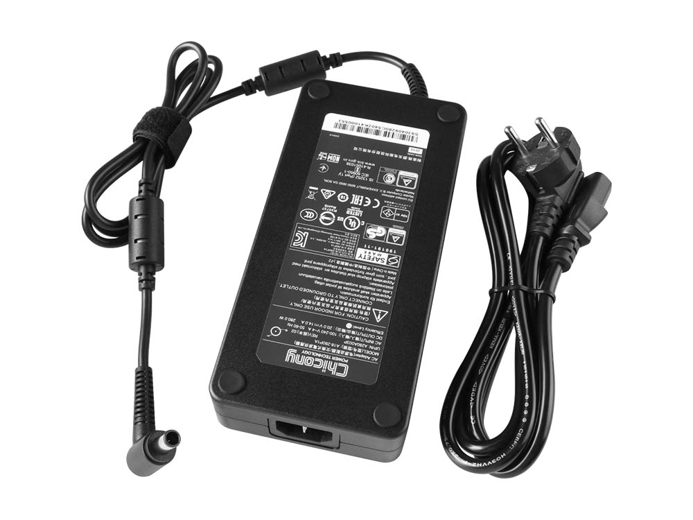 280W Laddare Fujitsu 34066271 AC Adapter + Kabel