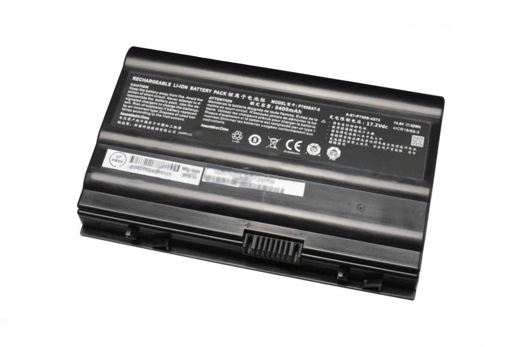5500mAh 82Wh Batterier Clevo 6-87-P750S-4271