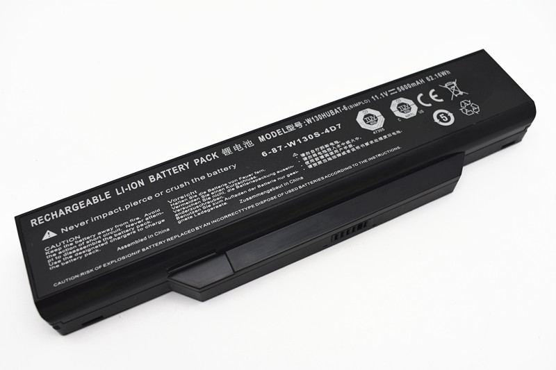 5600mAh 62.16Wh Batterier Clevo W130Ex W130Hx W130EV