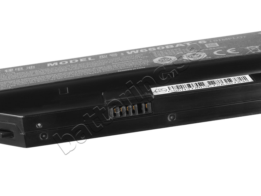5600mAh 62.16Wh Batterier Clevo 6-87-W650S-4E7
