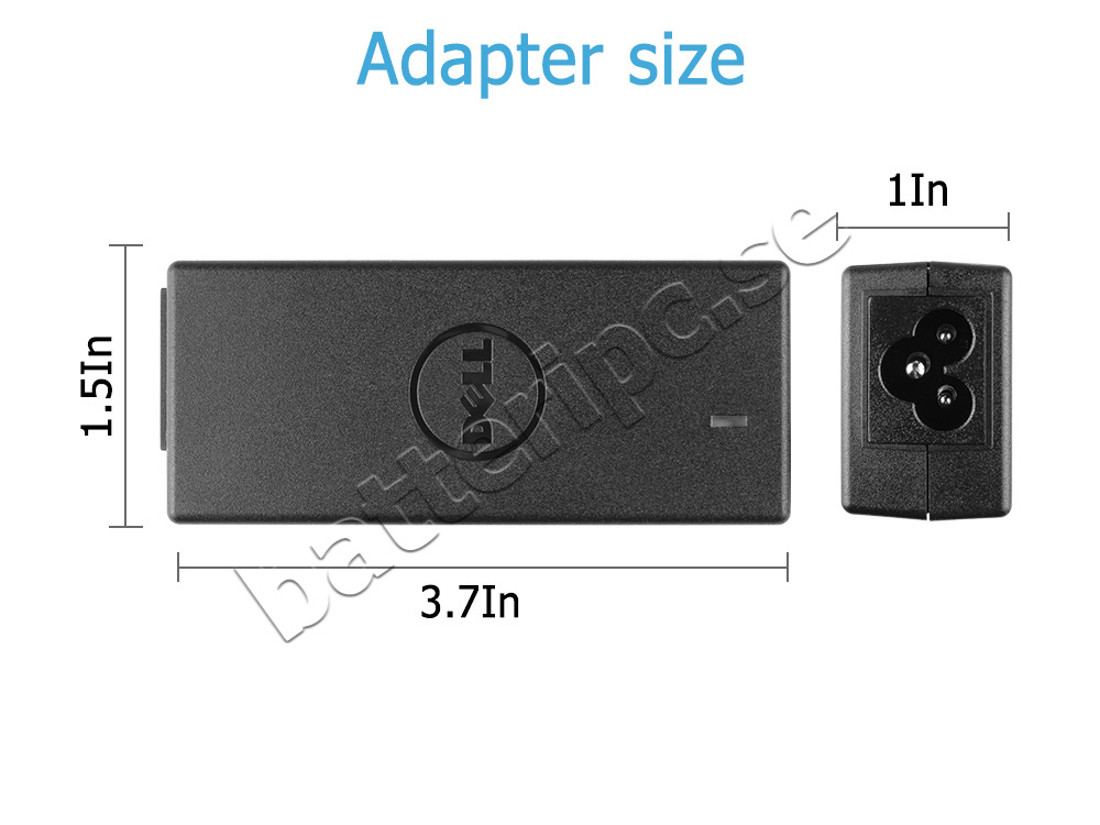 45W Dell Inspiron 11 3179 P25T Original AC Adapter Laddare