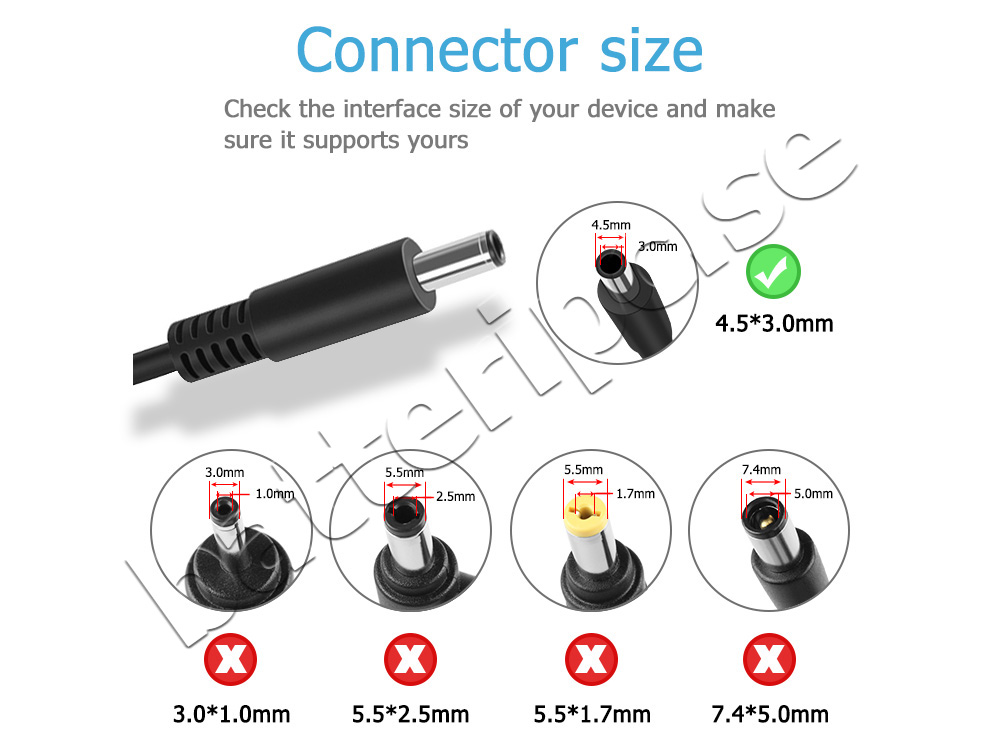 65W Dell 5NW44 Original AC Adapter Laddare