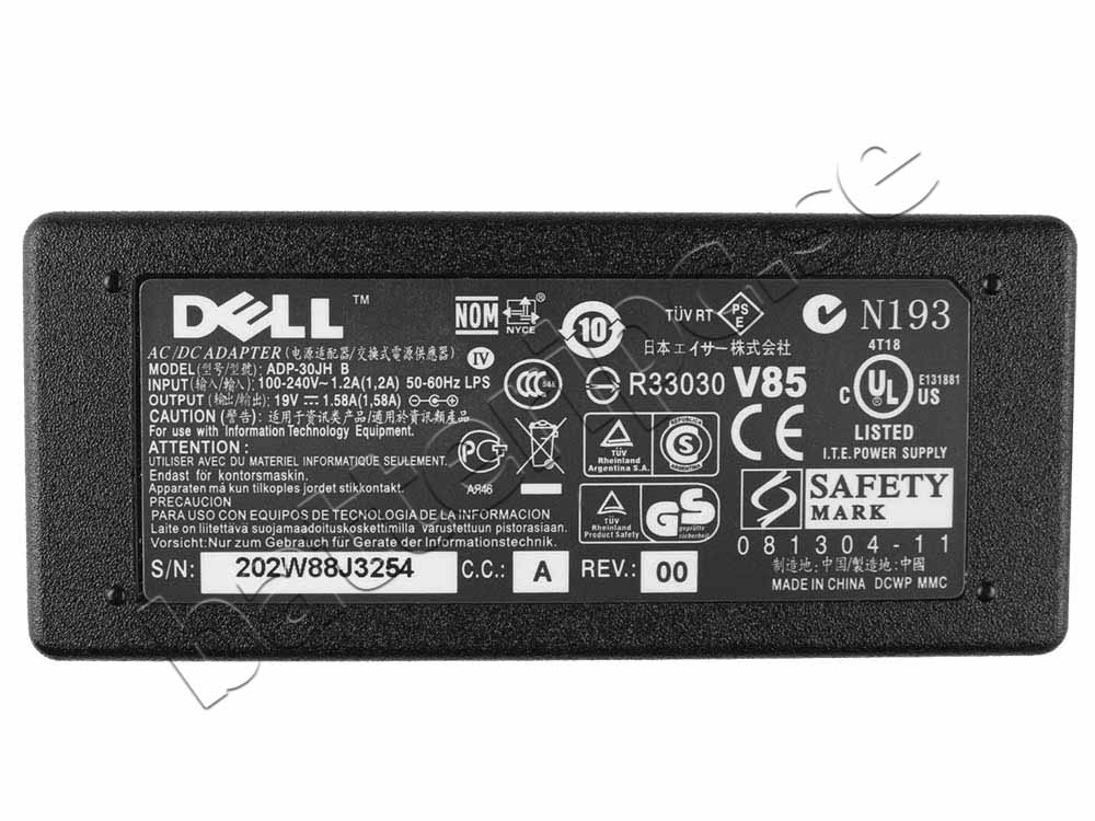 30W Dell WA-30A19K Original AC Adapter Laddare