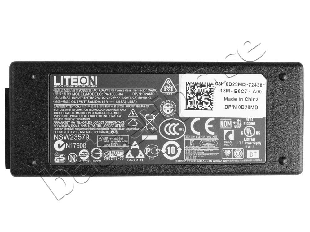 30W Dell Latitud ST Table T02G T02G001 Original AC Adapter Laddare