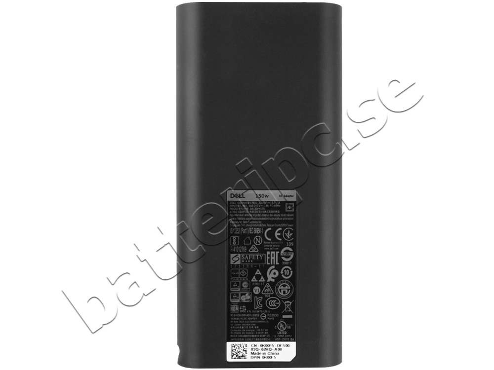130W USB-C Dell Latitud 5511 P80F004 AC Adapter Laddare
