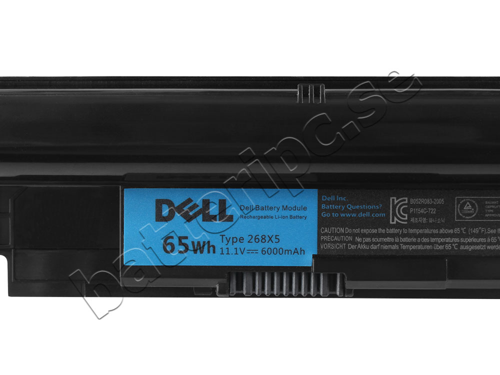Original 5800mAh 65Wh Batterier Dell 0268X5