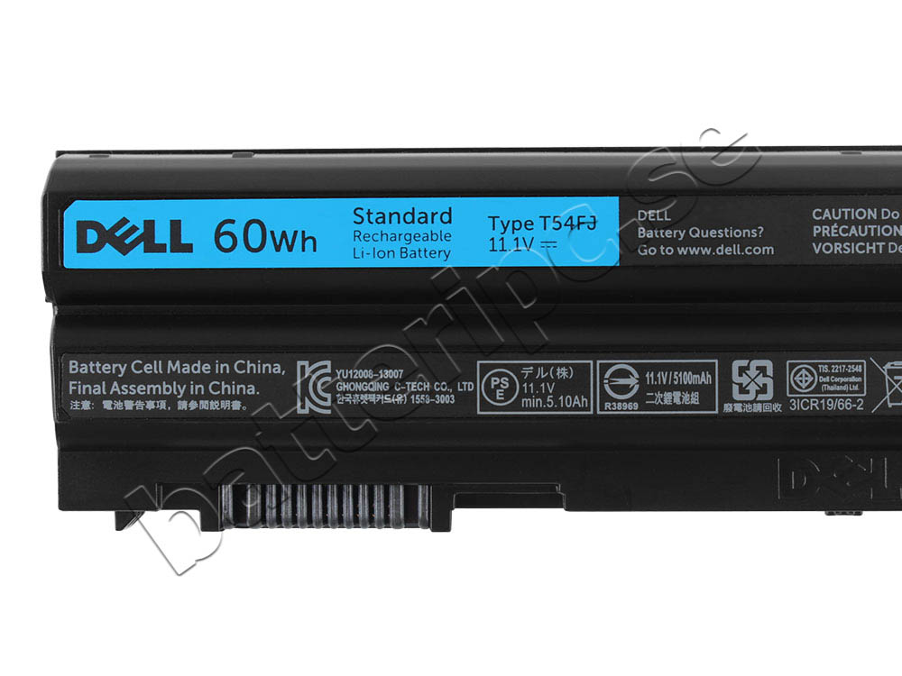 60Wh Batterier Dell Latitud E5420 E5430 E5520 E5530 E6120