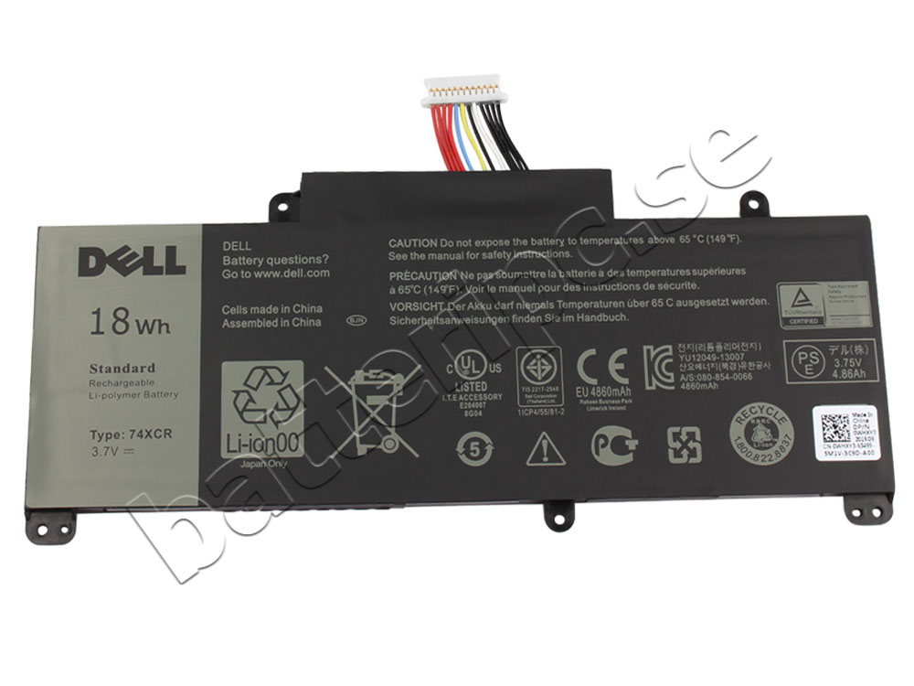 Original 18Wh Batterier Dell Mötesplats 8 Proffs 5830 T01D T01D001