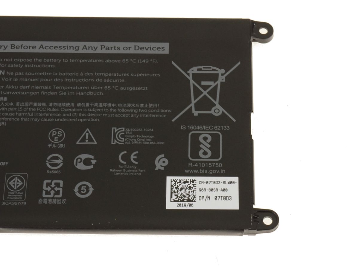 Original 42Wh Batterier Dell Chromebook 3100 P29T P29T001