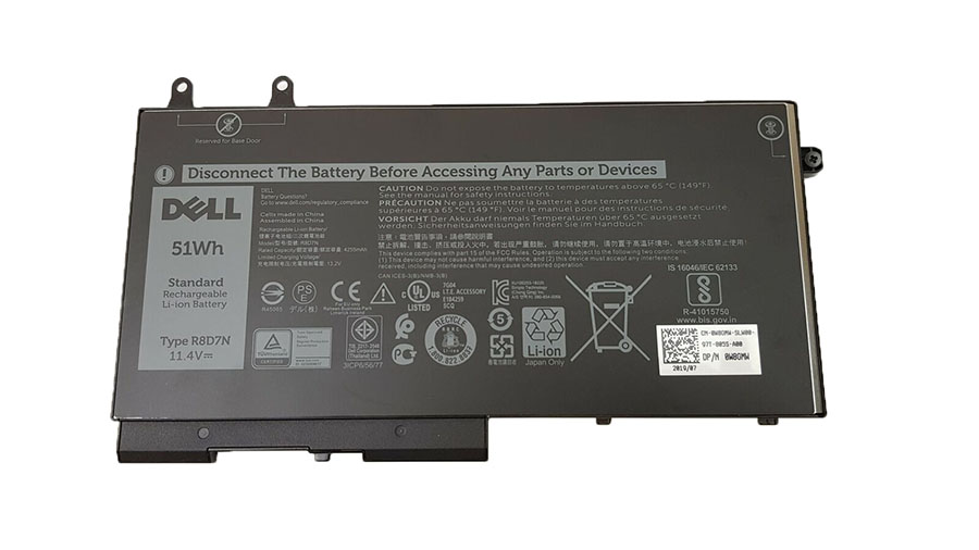 Original 4255mAh 51Wh Batterier Dell Latitud 5410 P98G007