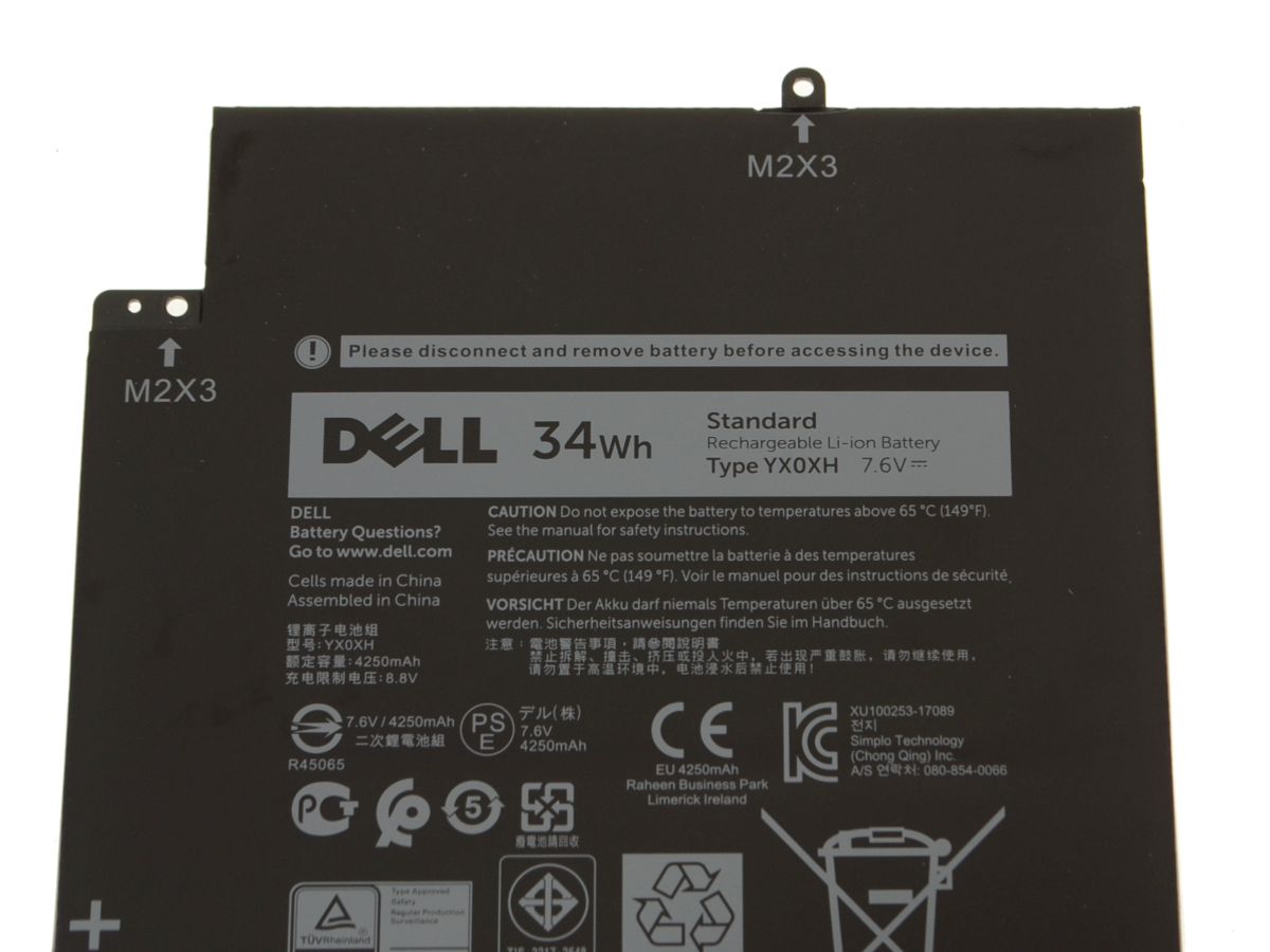Original 4250mAh 34Wh Batterier Dell C668F 0C668F