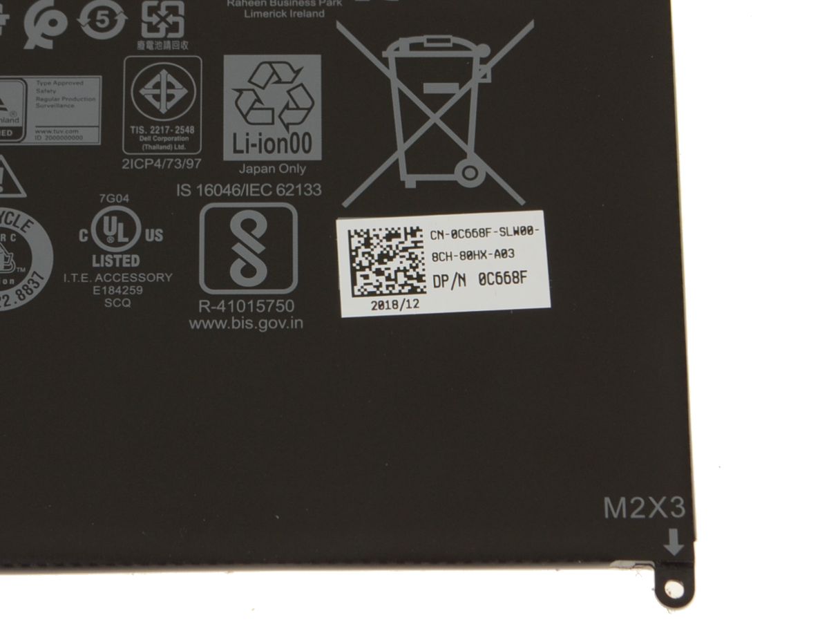 Original 4250mAh 34Wh Batterier Dell C668F 0C668F