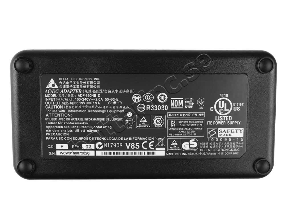 150W Razer Blade 14 GTX970M 2016 RZ09-01652 AC Adapter Laddare