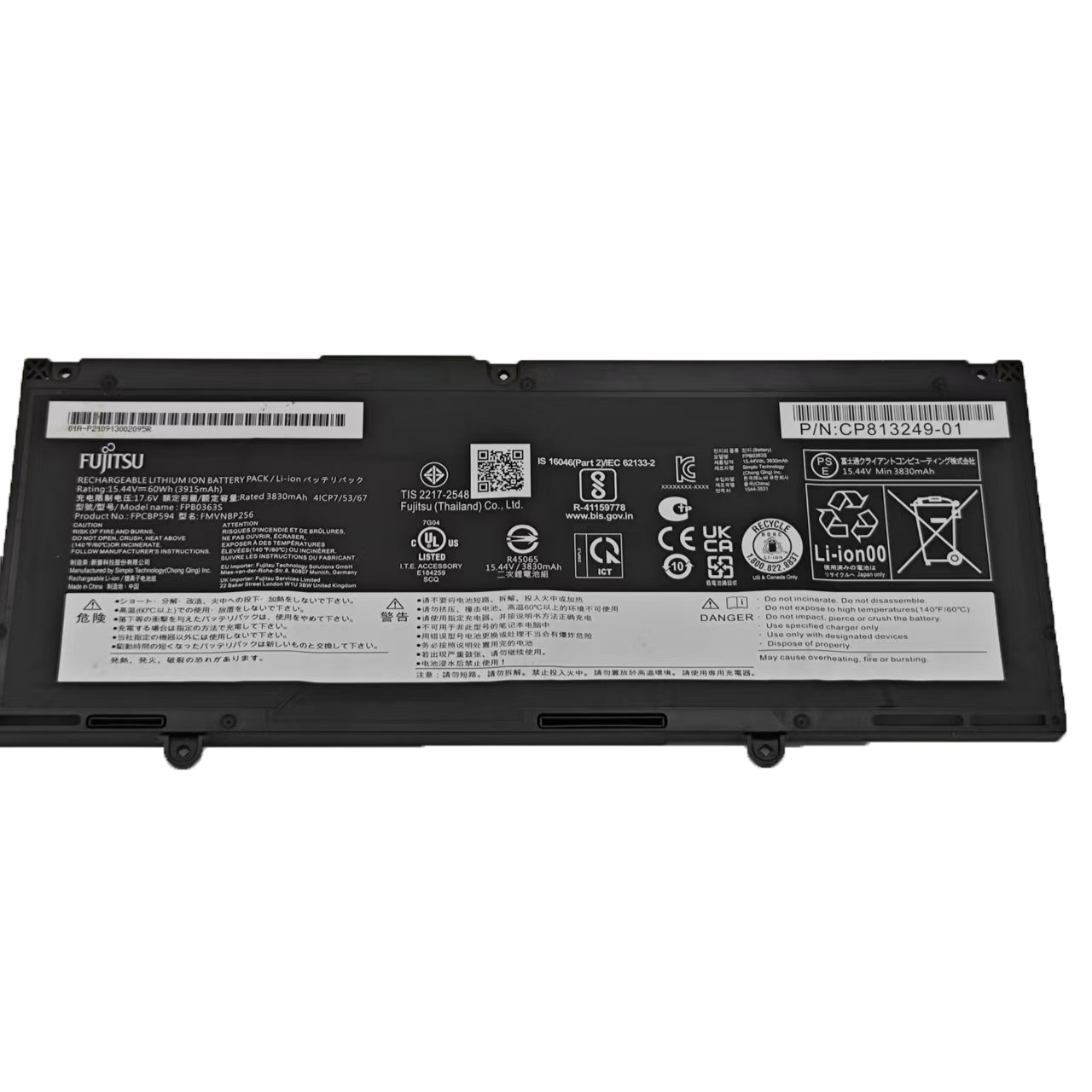 Original Batterier Fujitsu FPB0363S FPCBP594 FMVU5803E 3915mAh 60Wh