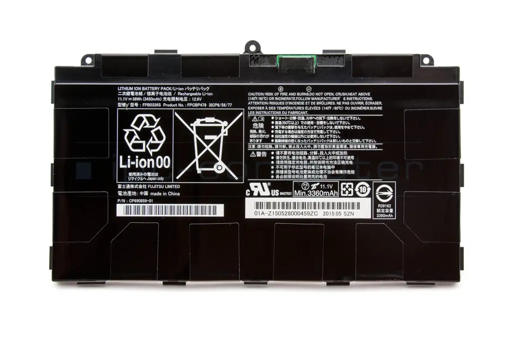 Batterier Fujitsu CP690859-01 CP700540-01 3450mAh 38Wh - Klicka på bilden för att stänga