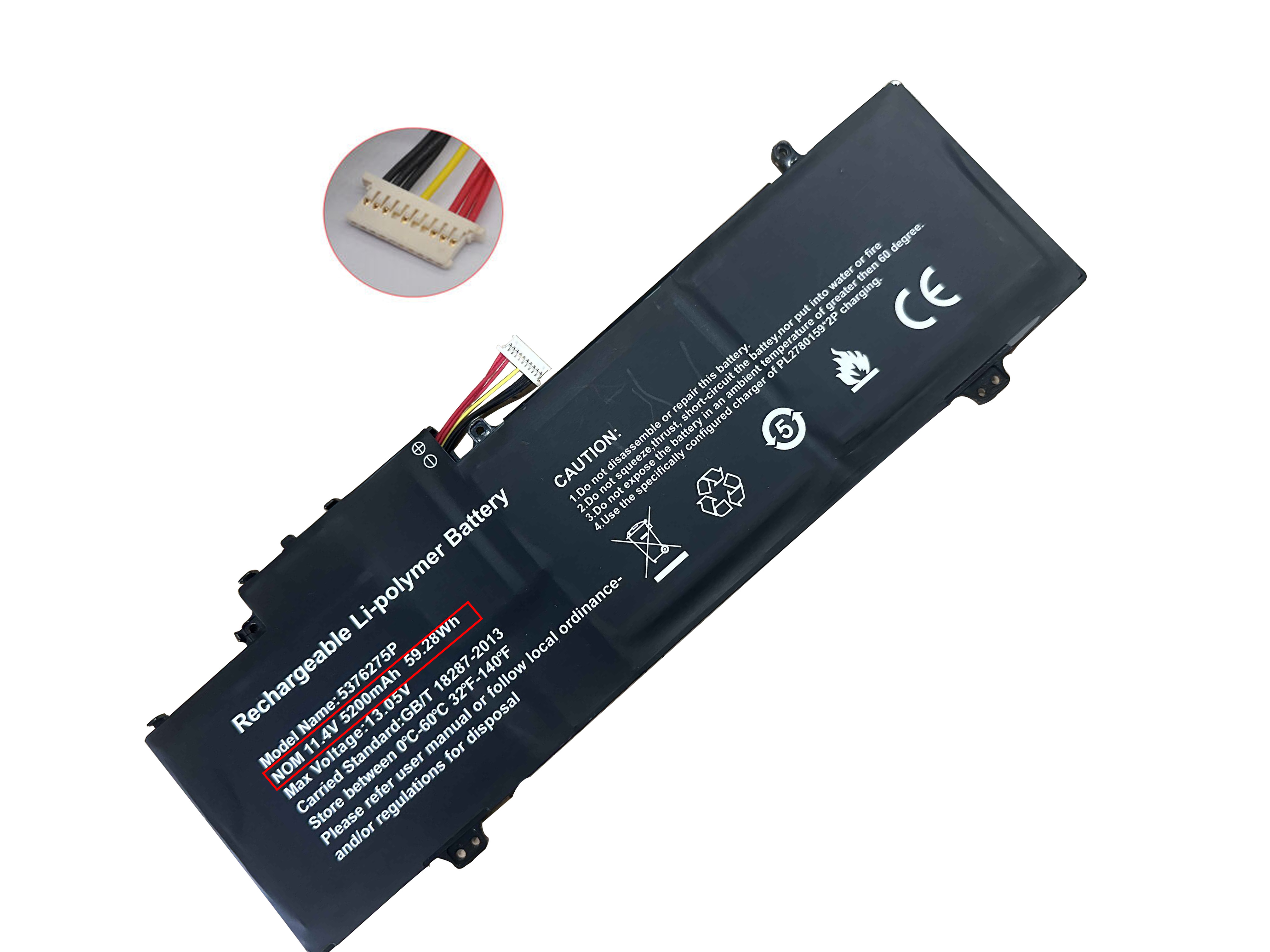 Batterier Gateway GWTN141-10 5200mAh 59.28Wh