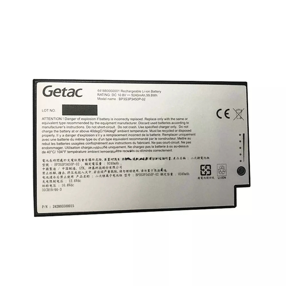 Batterier Getac 242895500049 9240mAh 99.8Wh