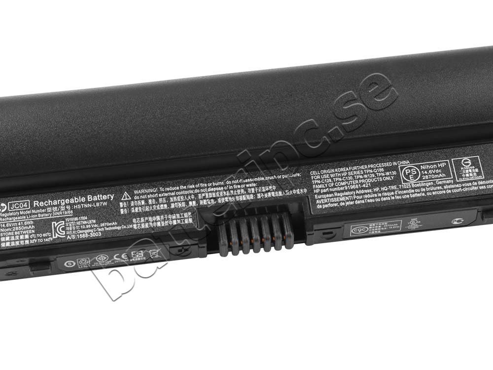 Original Batterier HP 919700-850 919701-850 2850mAh 41.6Wh